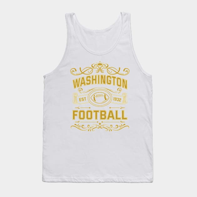 Vintage Washington Football Tank Top by carlesclan